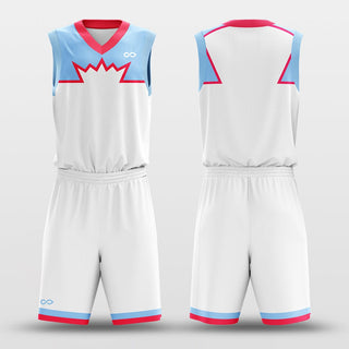 Explosion Custom Youth Basketball Set Design White