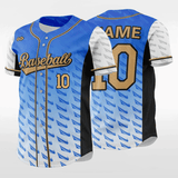 Plume - Customized Men's Sublimated Button Down Baseball Jersey