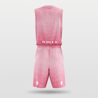 Pink Sublimated Basketball Uniform