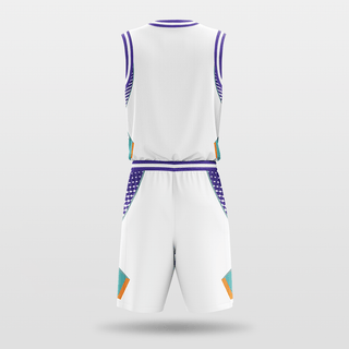 white Sublimated Basketball Set