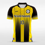 Yellow&Black Men Soccer Jersey