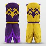 Purple&Yellow Baron Basketball Set Design