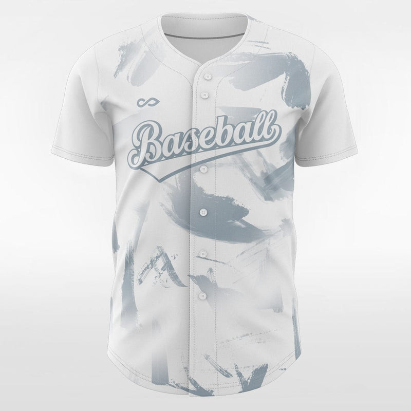 XTeamwear Evangelion-01 - Customized Men's Sublimated Button Down Baseball Jersey White / 3XL