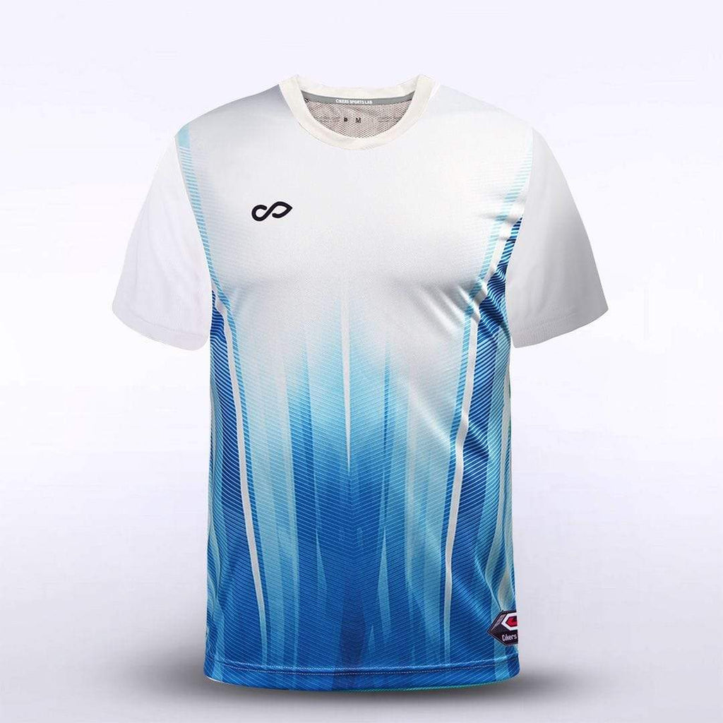 White & Blue Cosmos Soccer Jersey