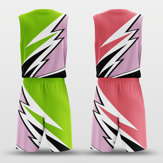 Pink&Green Sublimated Basketball Set