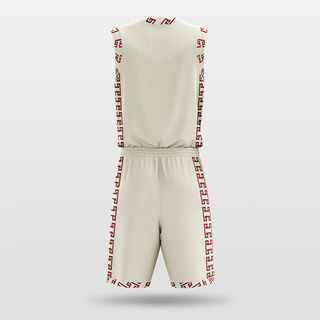 White Sublimated Basketball Set