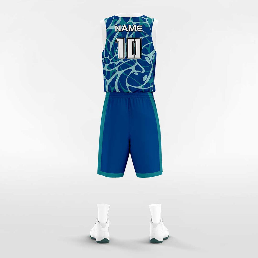 Blue Sky - Custom Reversible Sublimated Basketball Jersey Set-XTeamwear