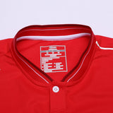 Red Kids Stand Collar Polo