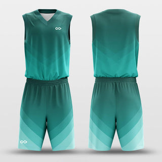 Basketball Jersey Set Green Design