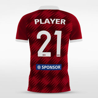 Custom Red Men's Sublimated Soccer Jersey