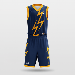 Navy Thunder Sublimated Basketball Team Set