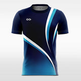 Blue Soccer Jersey Design Sublimated