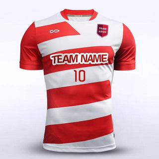 Custom Red Men's Sublimated Soccer Jersey