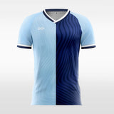 Blue Double Faced 6 Soccer Jersey
