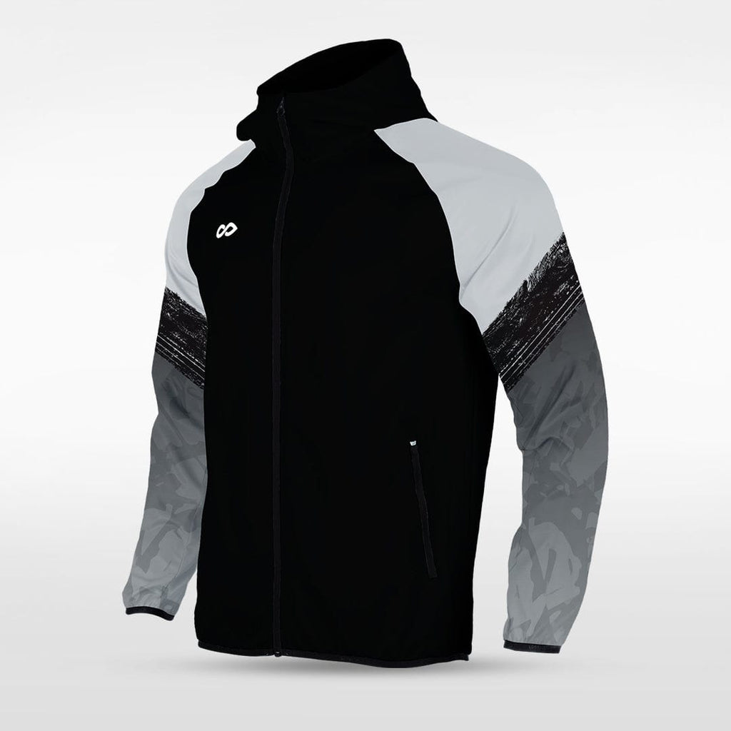Black Embrace Splash Full-Zip Jacket Custom 