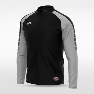 Black Embrace Wind Stopper Custom 1/4 Zip Top