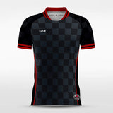 Black Plaid Soccer Jersey