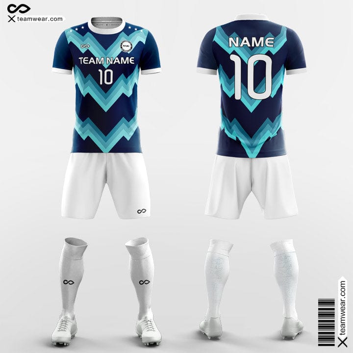 Fashion Moire - Custom Soccer Jerseys Kit Sublimated for Youth-XTeamwear