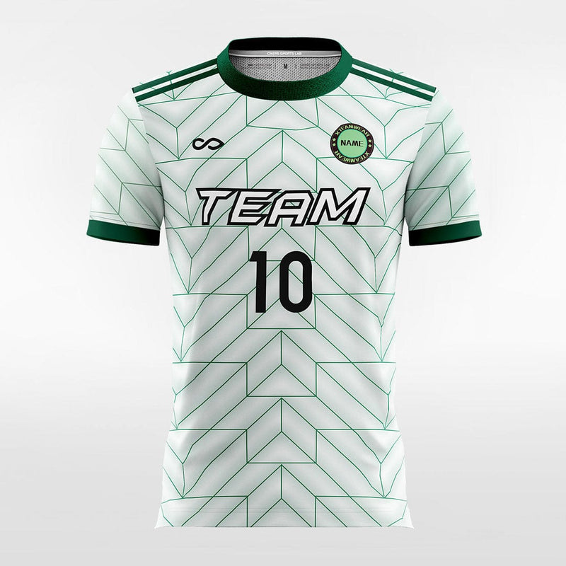 Design Green Soccer Jerseys, Green Football Shirts Print-XTeamwear