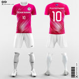 Pink Aurora All Over Sublimation Print Soccer Kits