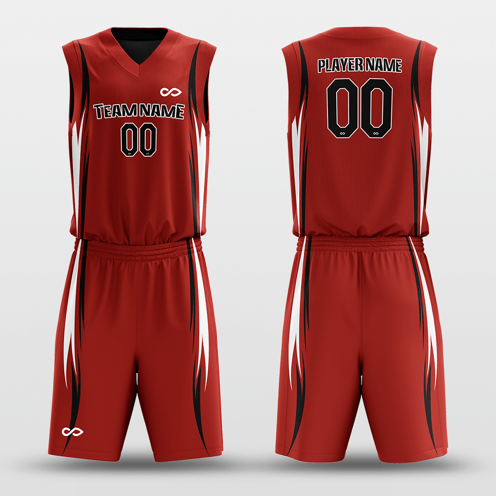 Black&Red Customized Murmur Reversible Basketball Set