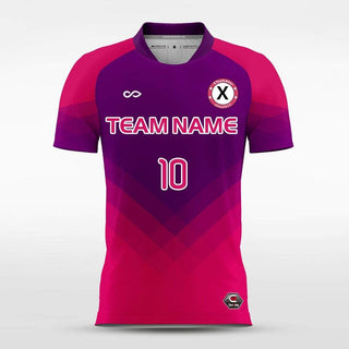 Purple Pink Men Soccer Jersey