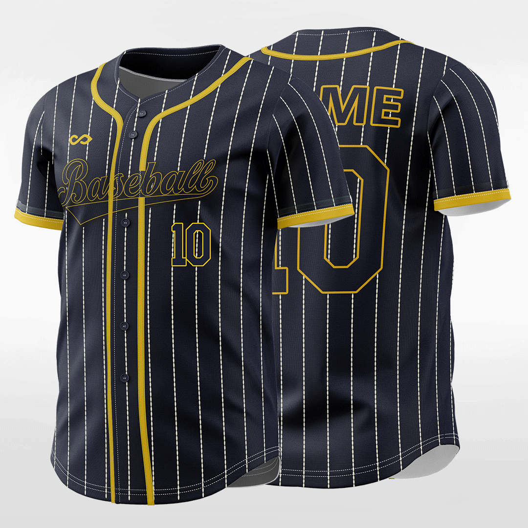 Midnight Rider Custom Sublimated Button Down Baseball Jersey XTeamwear