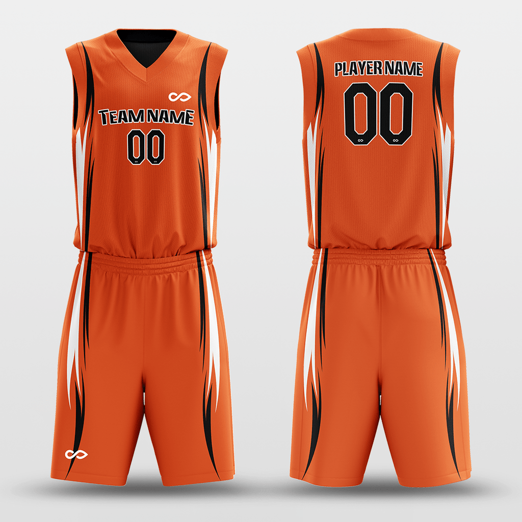 Black&Orange Customized Murmur Reversible Basketball Set