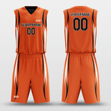 Black&Orange Customized Murmur Reversible Basketball Set