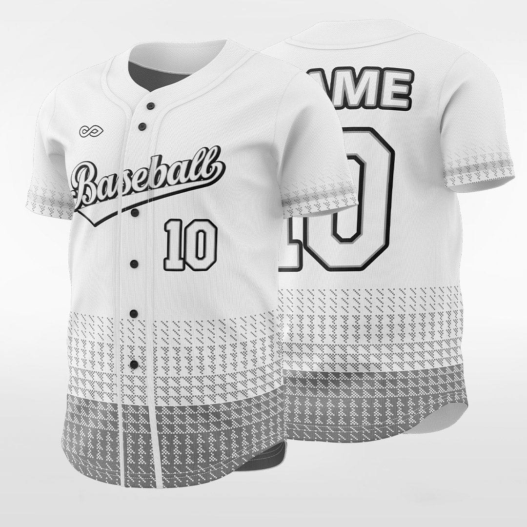 XTeamwear Evangelion-01 - Customized Men's Sublimated Button Down Baseball Jersey White / 3XL