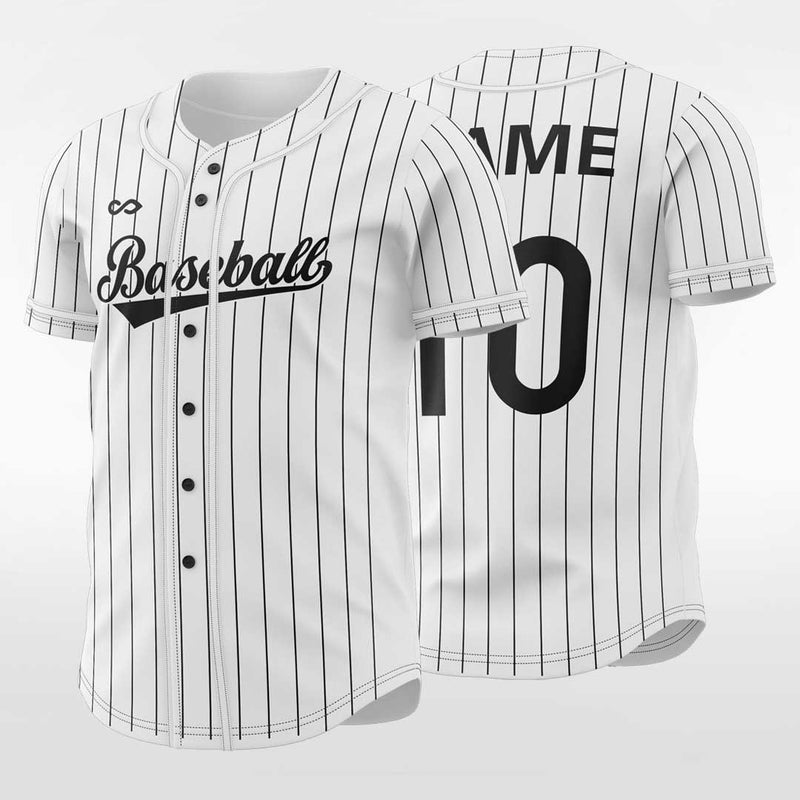 XTeamwear Grape - Customized Men's Sublimated Button Down Baseball Jersey White / XXL