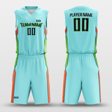 Sea Salt Sublimated Basketball Uniform