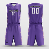 Purple Spark Sublimated Basketball Uniform