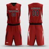 Red&Black Customized Boomerang Reversible Basketball Set
