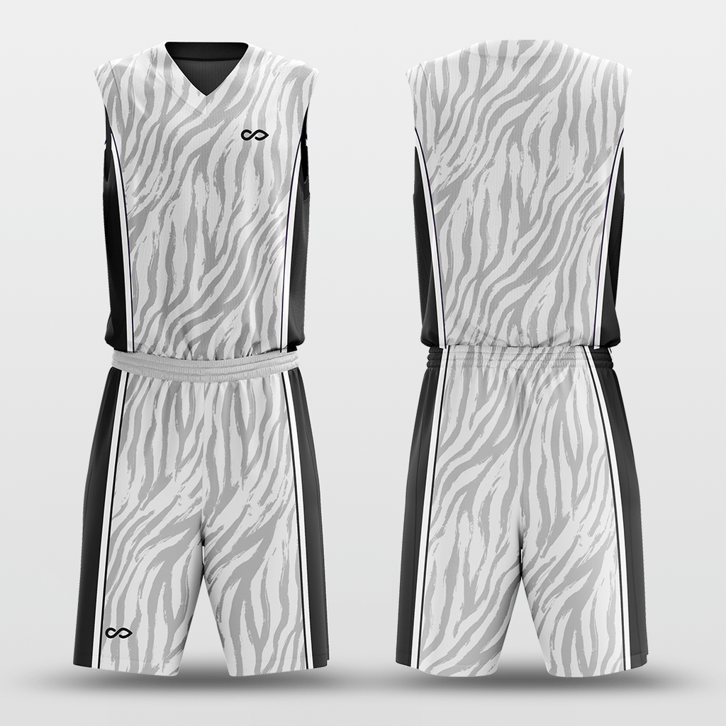 Customized Tiger Stripes 2 Reversible Basketball Set