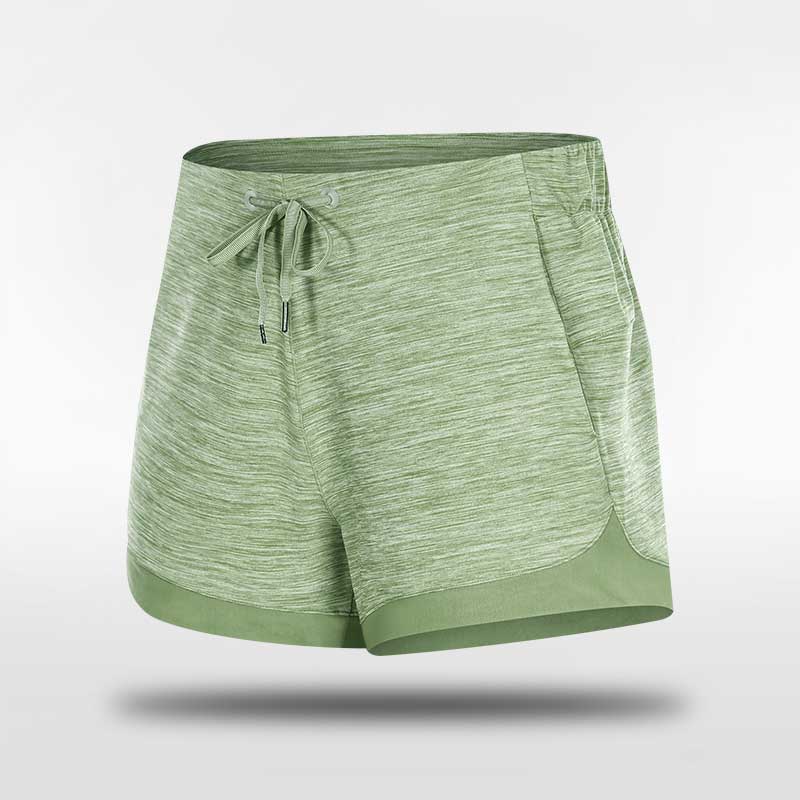 Green Grey Custom Training Shorts Design