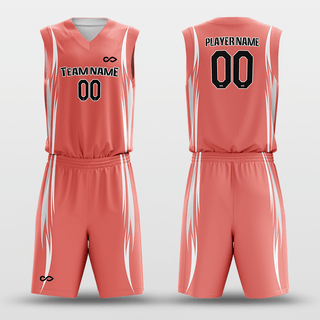 Watermelonred&White Customized Murmur Reversible Basketball Set