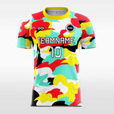 rainbow soccer jersey camouflage