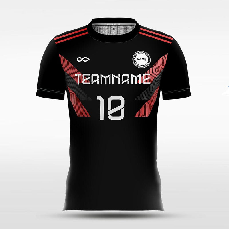 Black Soccer Jerseys/Shirts Custom Design Online for Team-XTeamwear