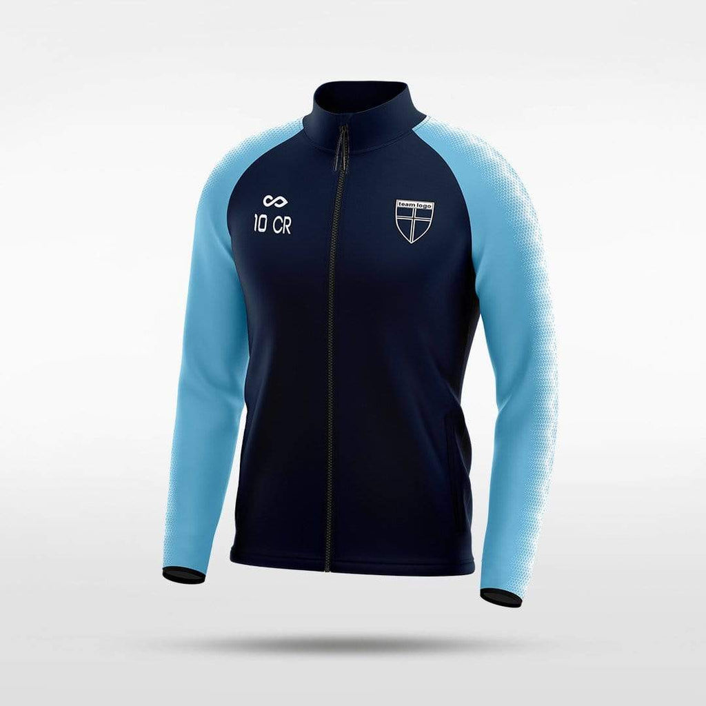 Embrace Radiance Full-Zip Jacket Design Blue&Black