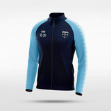 Embrace Radiance Customized Full-Zip Jacket Design Blue