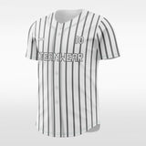 Zebra - Customized Men's Sublimated Button Down Baseball Jersey