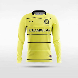 Lucifer Yellow Long Sleeve Soccer Jersey