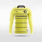 Lucifer Yellow Long Sleeve Soccer Jersey