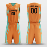 Mint&OrangeReversible Basketball Set