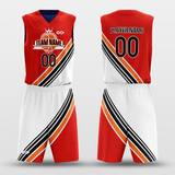 Navy&Red Sublimated Basketball Set