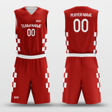 Red&White Reversible Basketball Set