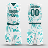 Customized Mint Reversible Basketball Suit