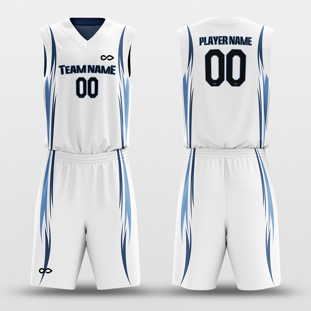 Blue&White Reversible Basketball Set