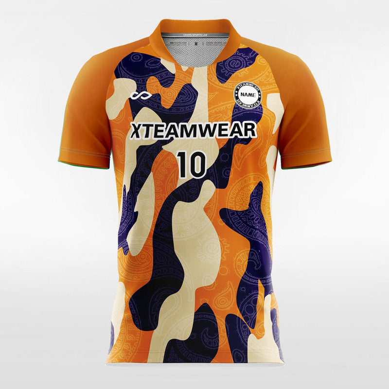 Vintage Orange Check - Women Custom Soccer Jerseys Neon Design-XTeamwear